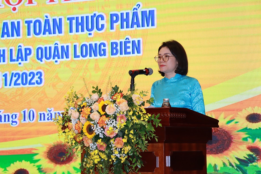 Hội LHPN quận Long Biên: Sôi nổi hội thi sơ khảo “Chợ văn minh thương mại - an toàn thực phẩm” năm 2023 - ảnh 2