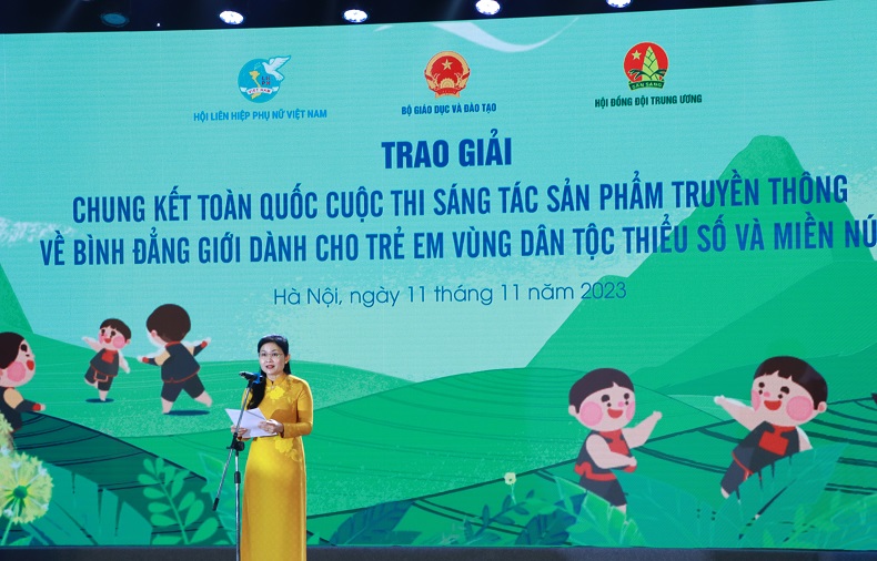 Hội LHPN Việt Nam: Lan tỏa các sáng kiến nâng cao nhận thức về bình đẳng giới cho trẻ em vùng đồng bào dân tộc thiểu số - ảnh 1