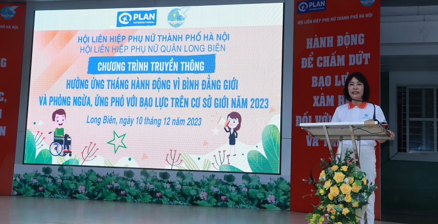 Hội LHPN quận Long Biên: Chung tay hành động phòng chống bạo lực, xâm hại phụ nữ, trẻ em - ảnh 4
