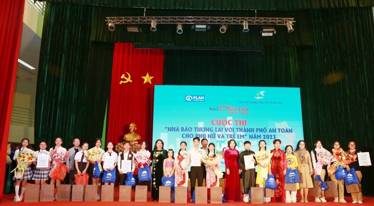 Sôi nổi hội thi Nhà báo tương lai với Thành phố an toàn cho phụ nữ và trẻ em năm 2023 - ảnh 1
