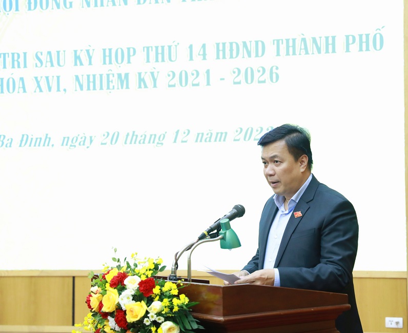 Tiếp xúc với cử tri quận Ba Đình sau kỳ họp thứ 14, khóa XVI - ảnh 2
