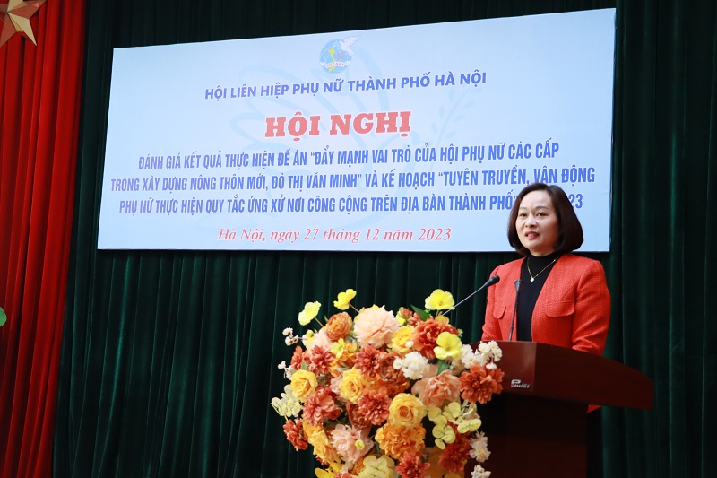 Phát huy vai trò của phụ nữ xây dựng nông thôn mới, đô thị văn minh - ảnh 6