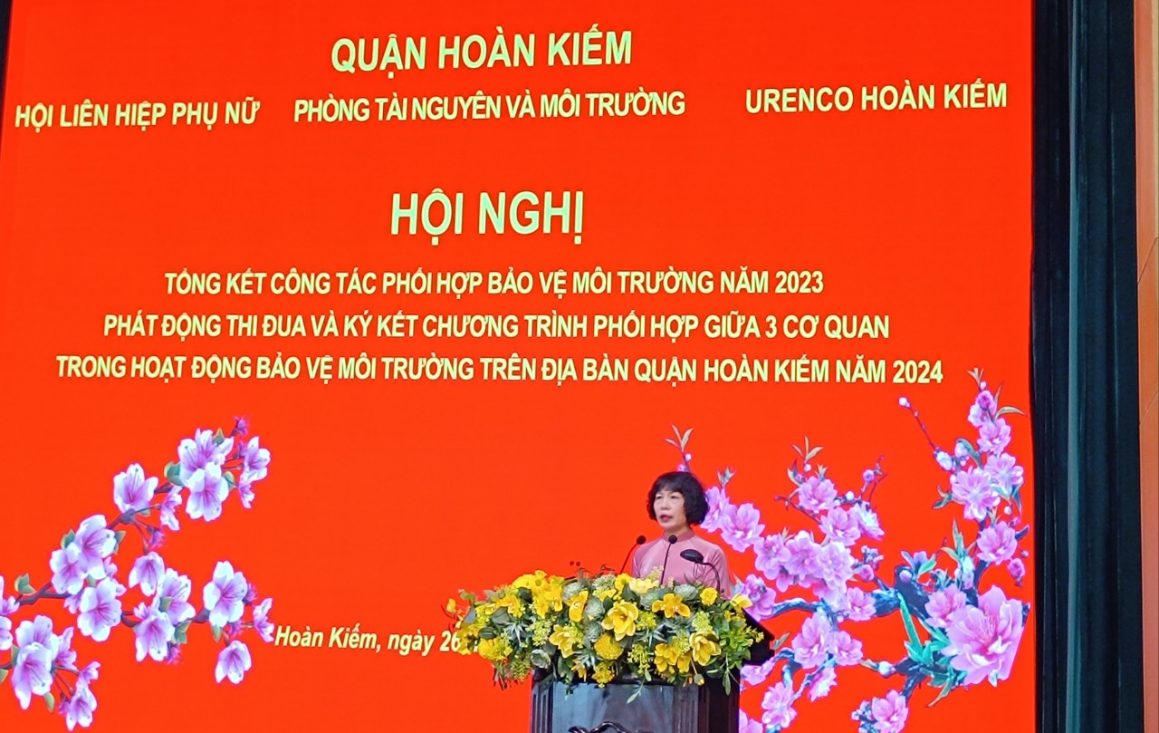 Quận Hoàn Kiếm ký kết giao ước thi đua trong công tác bảo vệ môi trường năm 2024 - ảnh 3
