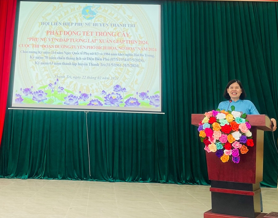 Các cấp Hội Phụ nữ huyện Thanh Trì phấn đấu trồng 250 cây xanh, cây ăn trái - ảnh 3