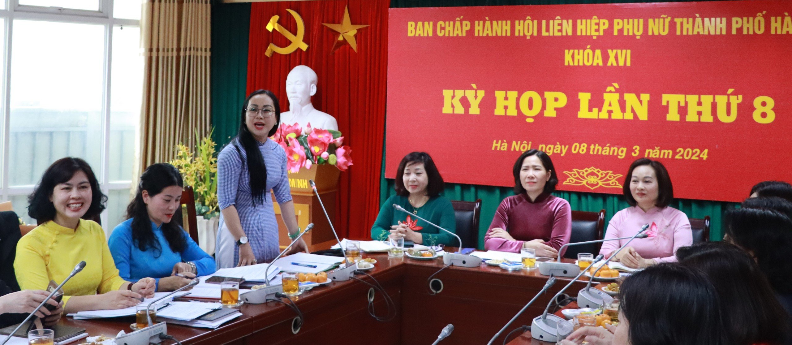 Bà Phạm Thị Mỹ Hoa là tân Phó Chủ tịch Hội LHPN Hà Nội - ảnh 4