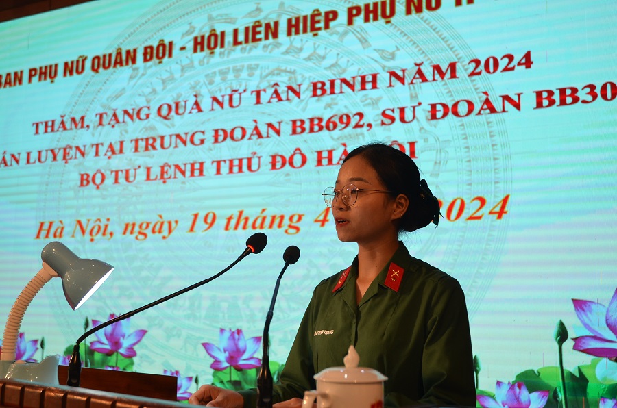 Môi trường quân đội sẽ là trường học lớn để các nữ tân binh rèn luyện, phát huy năng lực, phẩm chất - ảnh 4