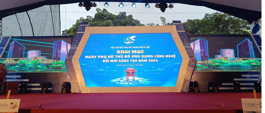 19h30 tối nay, khai mạc Ngày Phụ nữ Thủ đô ứng dụng công nghệ đổi mới sáng tạo năm 2024 - ảnh 1