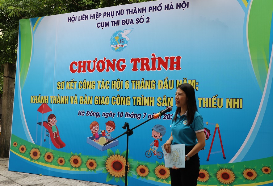 Cụm thi đua số 2: Khánh thành và bàn giao sân chơi cộng đồng tại quận Hà Đông - ảnh 2