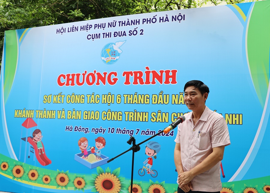 Cụm thi đua số 2: Khánh thành và bàn giao sân chơi cộng đồng tại quận Hà Đông - ảnh 3