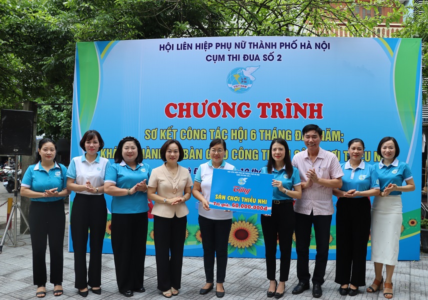 Cụm thi đua số 2: Khánh thành và bàn giao sân chơi cộng đồng tại quận Hà Đông - ảnh 4