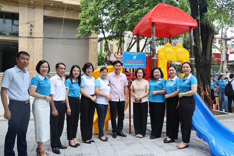 Cụm thi đua số 2: Khánh thành và bàn giao sân chơi cộng đồng tại quận Hà Đông - ảnh 7