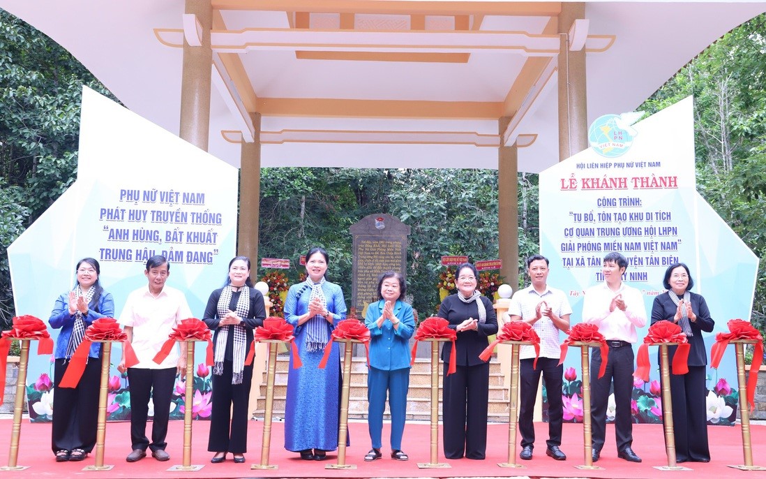 Khánh thành công trình “Tu bổ, tôn tạo Khu di tích cơ quan Trung ương Hội LHPN Giải phóng miền Nam Việt Nam” - ảnh 1