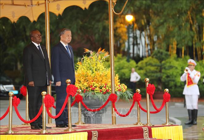 Tổng Bí thư, Chủ tịch nước Tô Lâm chủ trì lễ đón chính thức Tổng thống Guinea-Bissau - ảnh 4