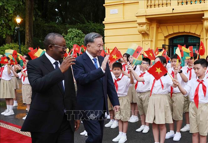 Tổng Bí thư, Chủ tịch nước Tô Lâm chủ trì lễ đón chính thức Tổng thống Guinea-Bissau - ảnh 3