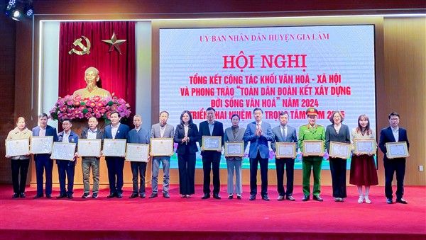 Huyện Gia Lâm: Phong trào “Toàn dân đoàn kết xây dựng đời sống văn hóa” tiếp tục được triển khai sâu rộng - ảnh 1