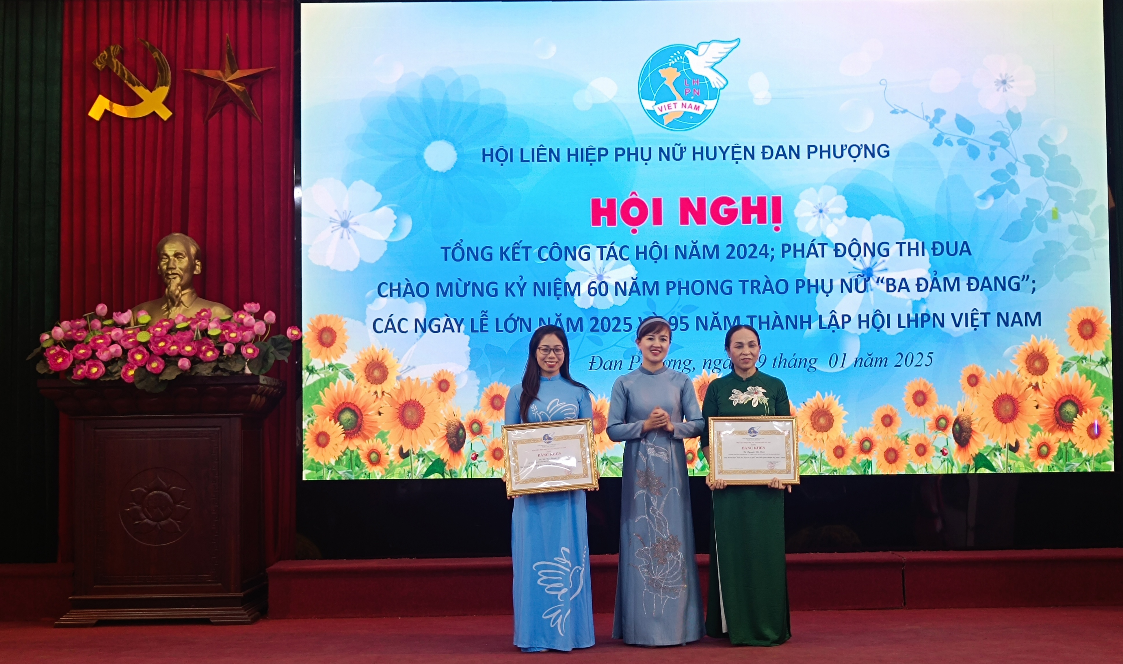 Hội LHPN huyện Đan Phượng biểu dương nhiều tập thể, cá nhân xuất sắc trong phong trào thi đua - ảnh 8