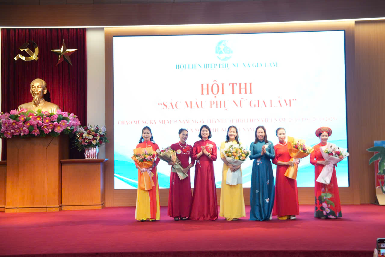 Hội thi “Sắc màu phụ nữ Gia Lâm” tôn vinh, biểu dương tài năng của chị em phụ nữ - ảnh 1