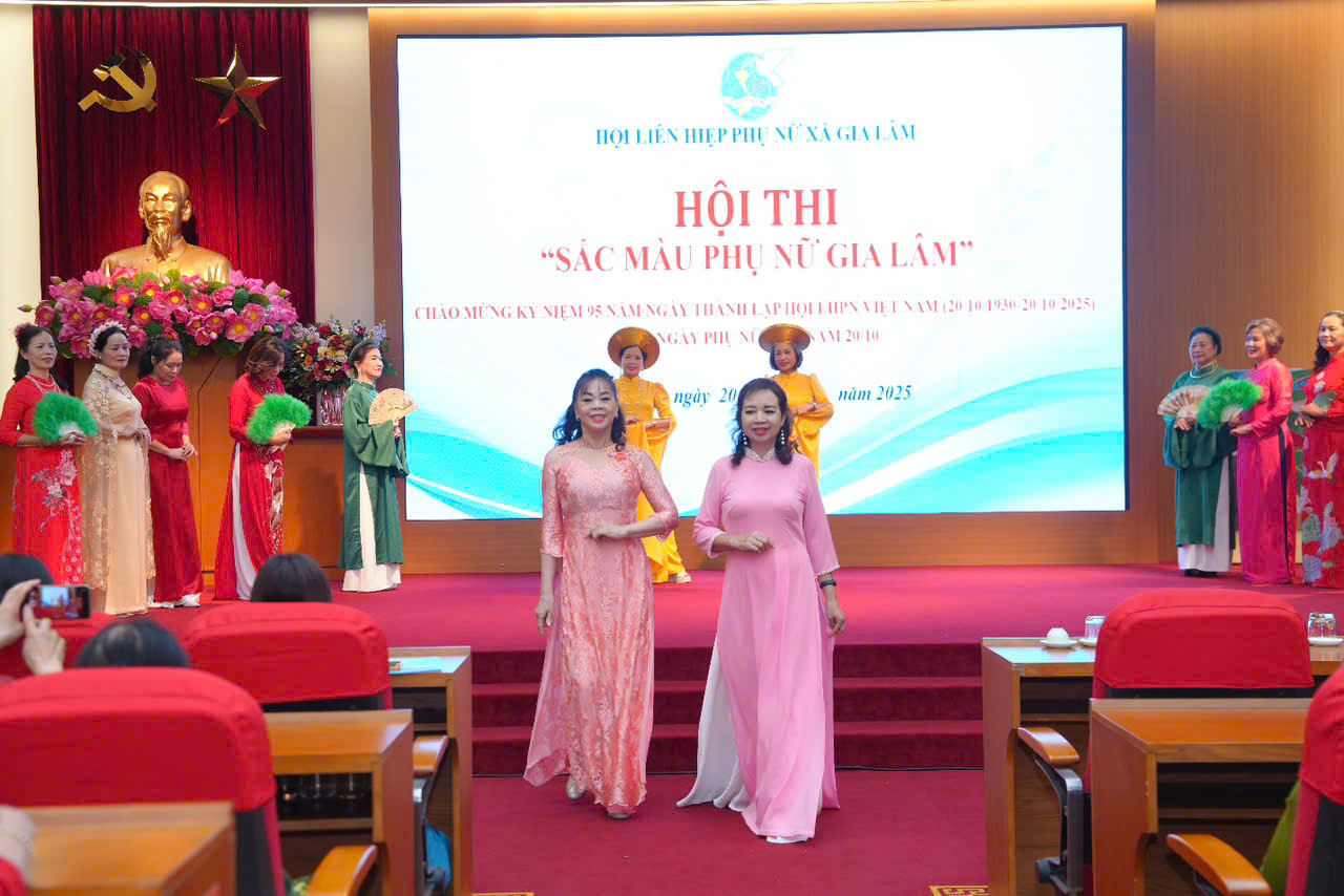 Hội thi “Sắc màu phụ nữ Gia Lâm” tôn vinh, biểu dương tài năng của chị em phụ nữ - ảnh 5