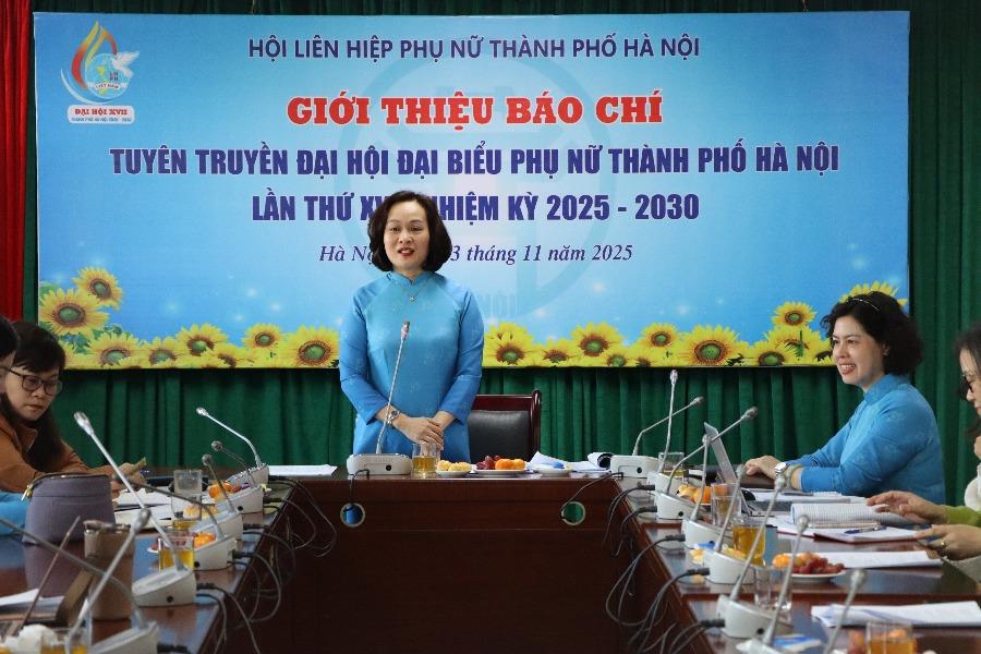 Đại hội đại biểu phụ nữ thành phố Hà Nội lần thứ XVII được chọn làm điểm đối với các tỉnh, thành phố không sáp nhập - ảnh 1