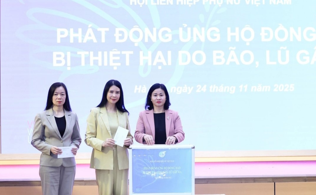 Hội LHPN Việt Nam phát động ủng hộ đồng bào bị thiệt hại do bão, lũ gây ra ở khu vực miền Trung và Tây Nguyên  - ảnh 2