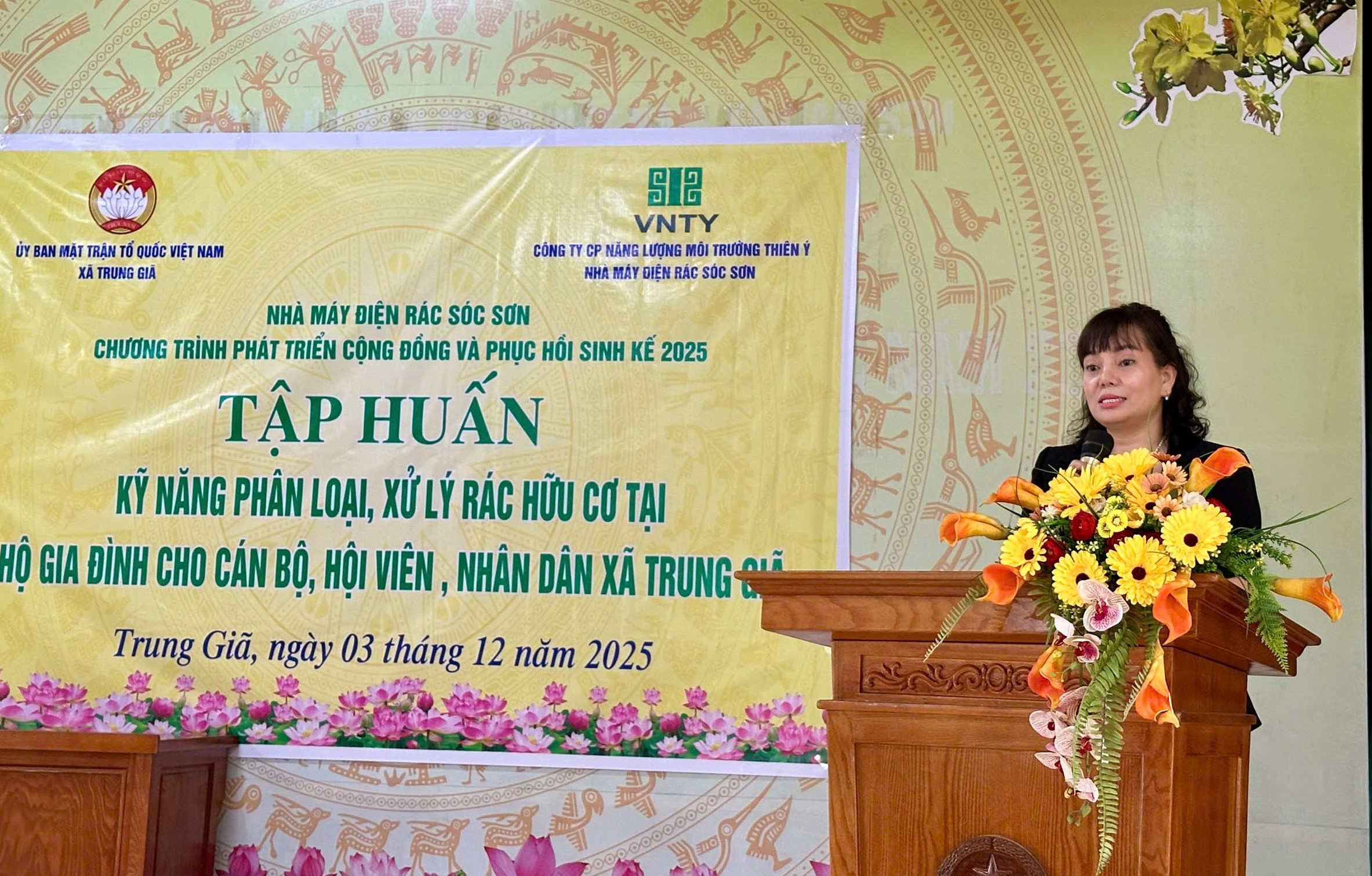 Tập huấn kiến thức về phân loại rác tại nguồn cho lực lượng nòng cốt của các đoàn thể và người dân - ảnh 1