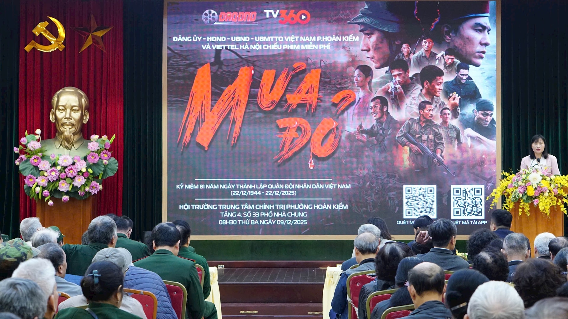 Lan tỏa tinh thần yêu nước, niềm tự hào dân tộc qua chương trình chiếu phim “Mưa đỏ” - ảnh 2