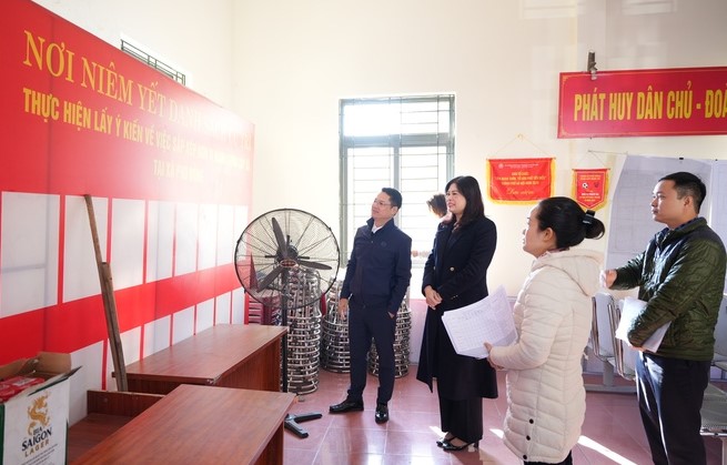 Xã Phù Đổng kiểm tra công tác chuẩn bị các điều kiện cho bầu cử Quốc hội khóa XVI và đại biểu HĐND các cấp nhiệm kỳ 2026-2031 - ảnh 1