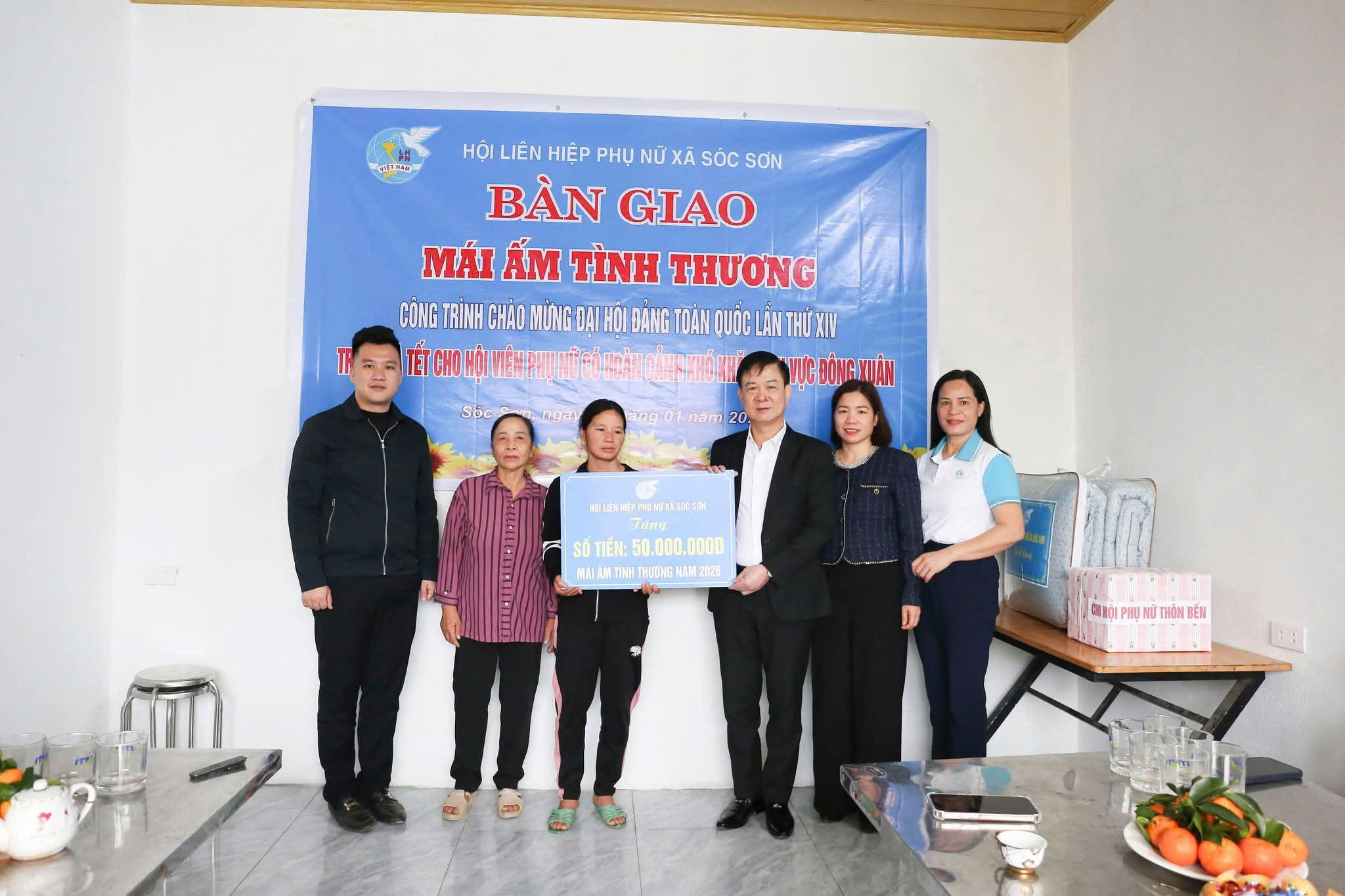 Hội LHPN xã Sóc Sơn bàn giao mái ấm tình thương cho phụ nữ khó khăn  - ảnh 1