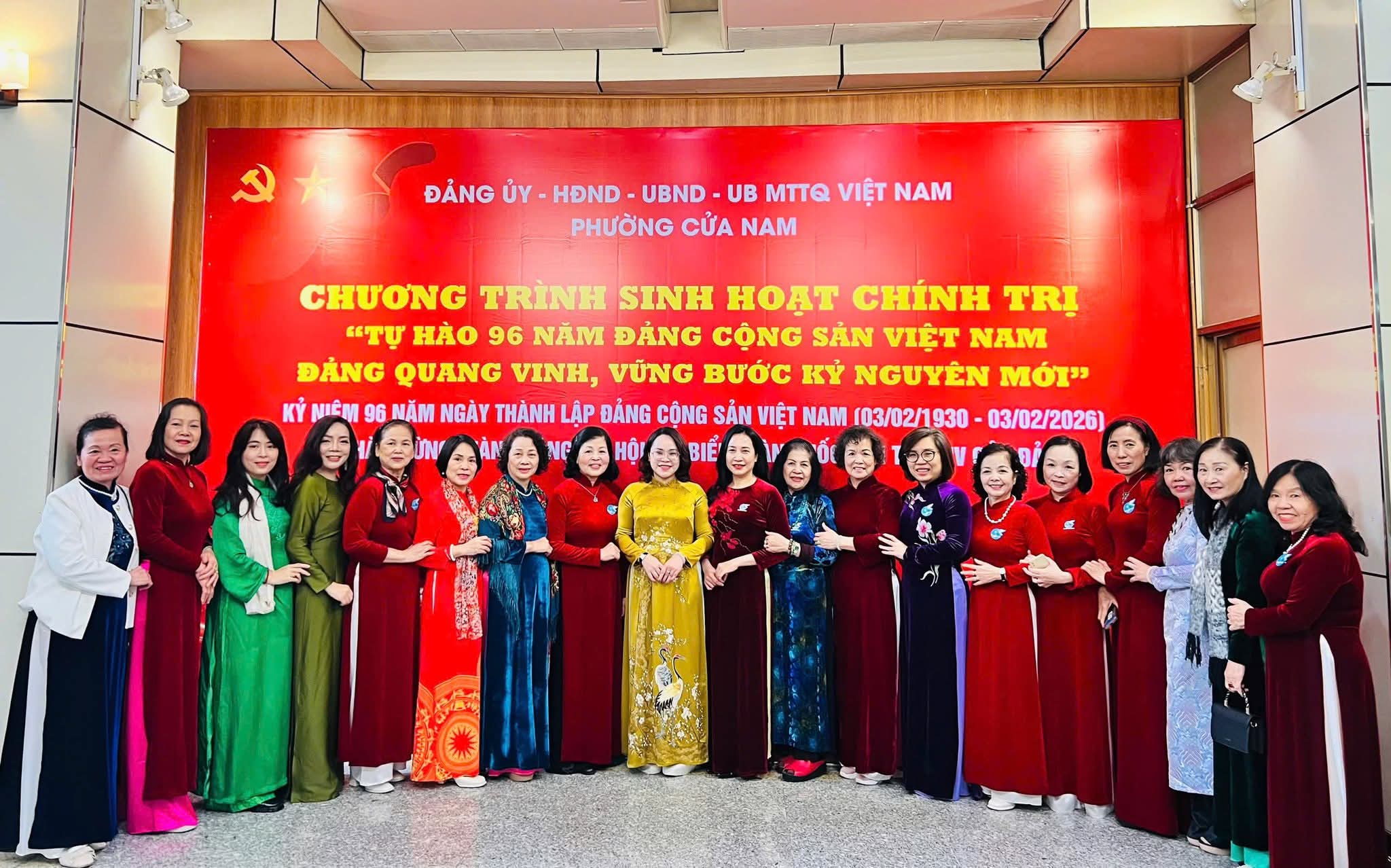 Phường Cửa Nam tổ chức sinh hoạt chính trị “Tự hào 96 năm Đảng Cộng sản Việt Nam” - ảnh 3