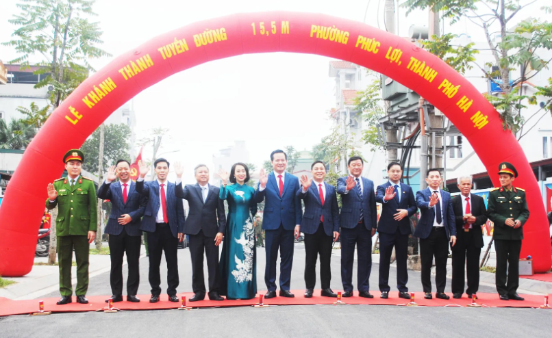 Phường Phúc Lợi triển khai nhiều công trình chào mừng thành công đại hội Đảng - ảnh 2