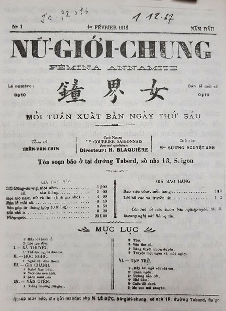 Nữ Tổng biên tập đầu tiên và tờ “Nữ giới chung“ - ảnh 2