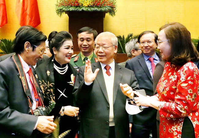 Khát vọng phát triển văn hóa, xây dựng đất nước phồn vinh, hạnh phúc của Tổng Bí thư Nguyễn Phú Trọng - ảnh 1