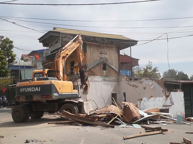 Xã Đoài Phương hoàn thành giải phóng mặt bằng dự án tỉnh lộ 418 - ảnh 1