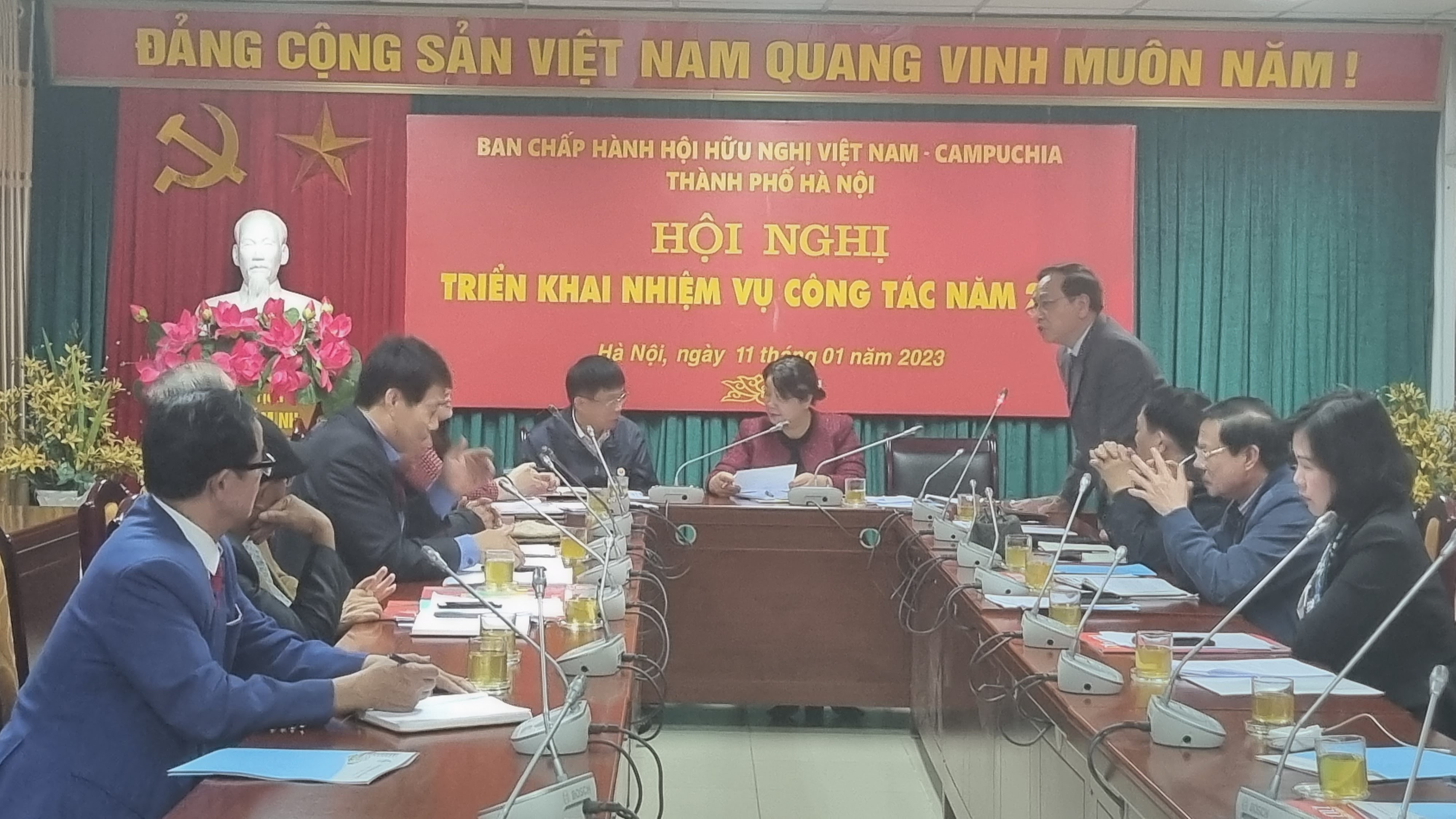 Hội Hữu nghị Việt Nam - Campuchia thành phố Hà Nội :Triển khai phương hướng nhiệm vụ năm 2023 - ảnh 2