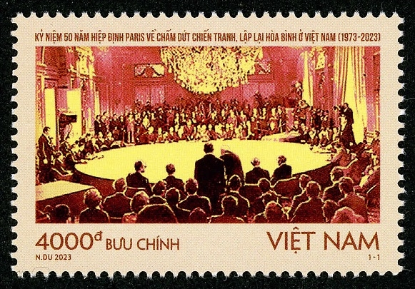 Sẽ phát hành Bộ tem Kỷ niệm 50 năm Hiệp định Paris (1973-2023) - ảnh 1