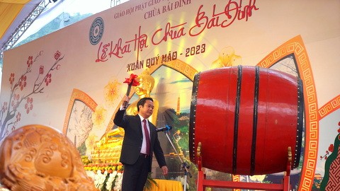Khai hội chùa Bái Đính xuân Quý Mão 2023 - ảnh 1