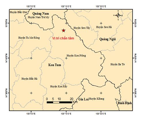 Kon Tum: Xảy ra trận động đất thứ 10 sau Tết - ảnh 1