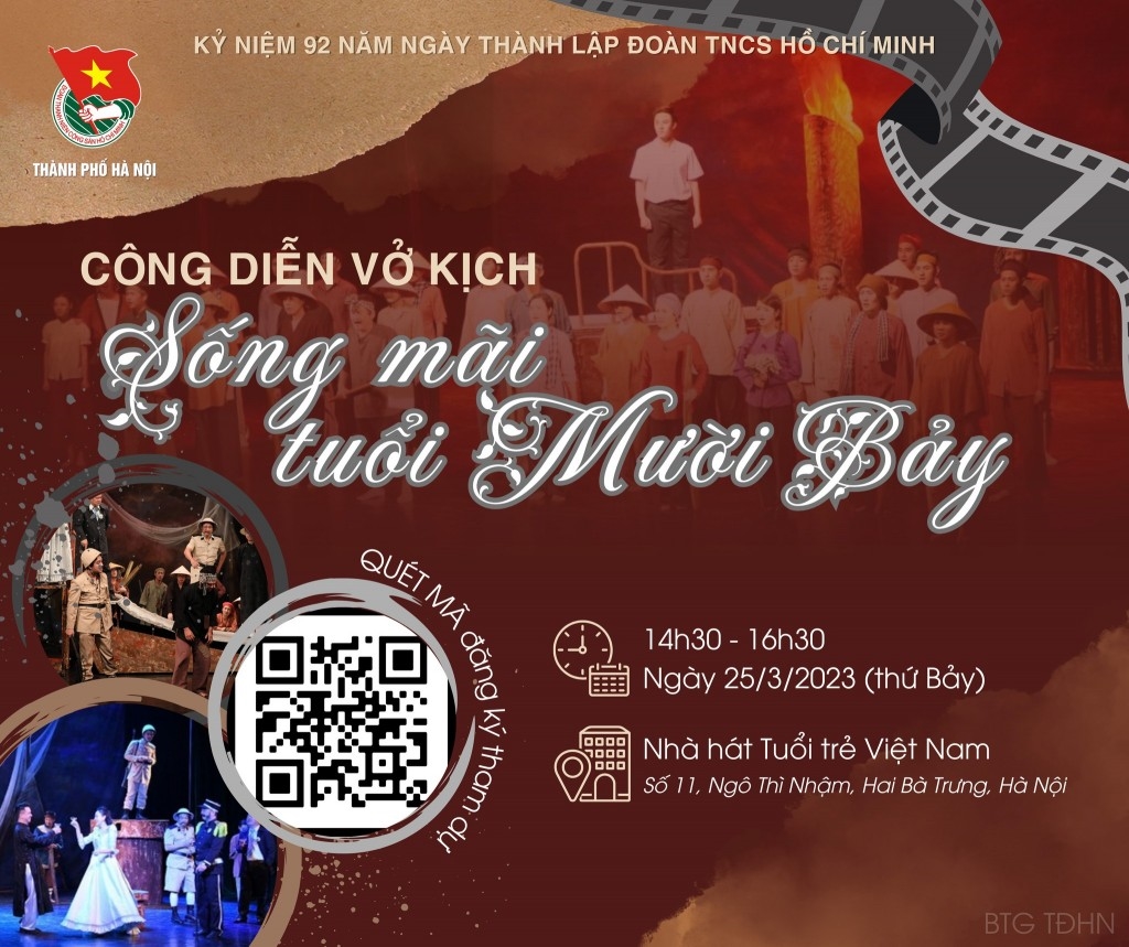 Ngày 25/3 công diễn miễn phí vở kịch “Sống mãi tuổi mười bảy” - ảnh 1