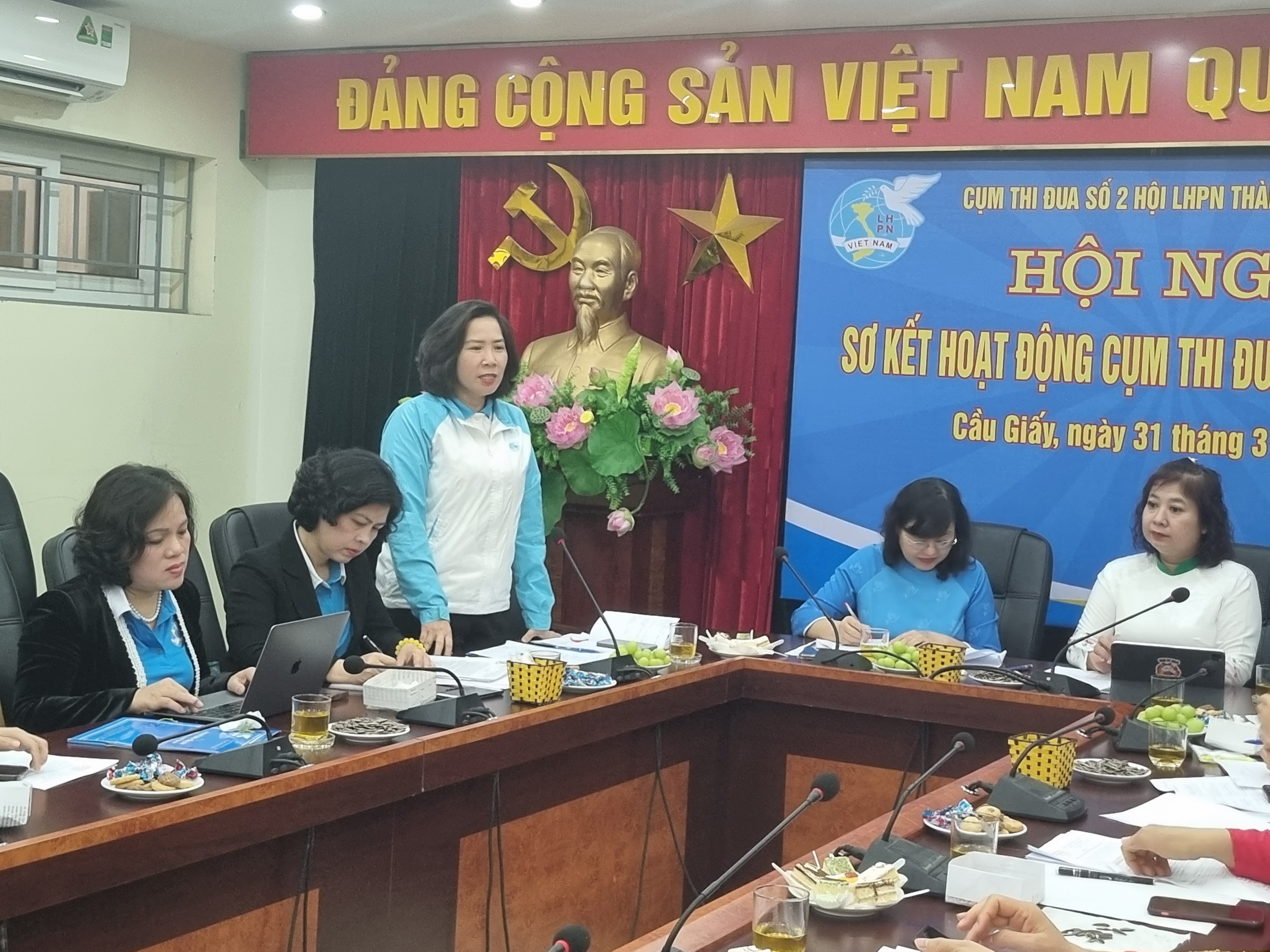 Cụm thi đua số 2- Hội LHPN Hà Nội ký giao ước thi đua năm 2023 - ảnh 3