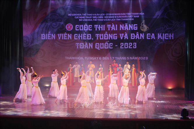 Bế mạc Cuộc thi Tài năng diễn viên Chèo, Tuồng và Dân ca kịch toàn quốc năm 2023 - ảnh 1