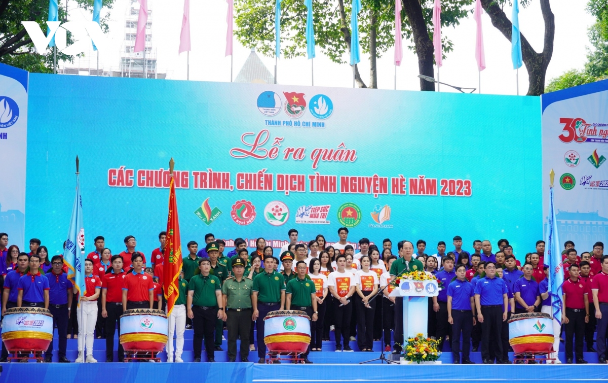 TP.HCM ra quân các chương trình chiến dịch tình nguyện hè 2023 - ảnh 1