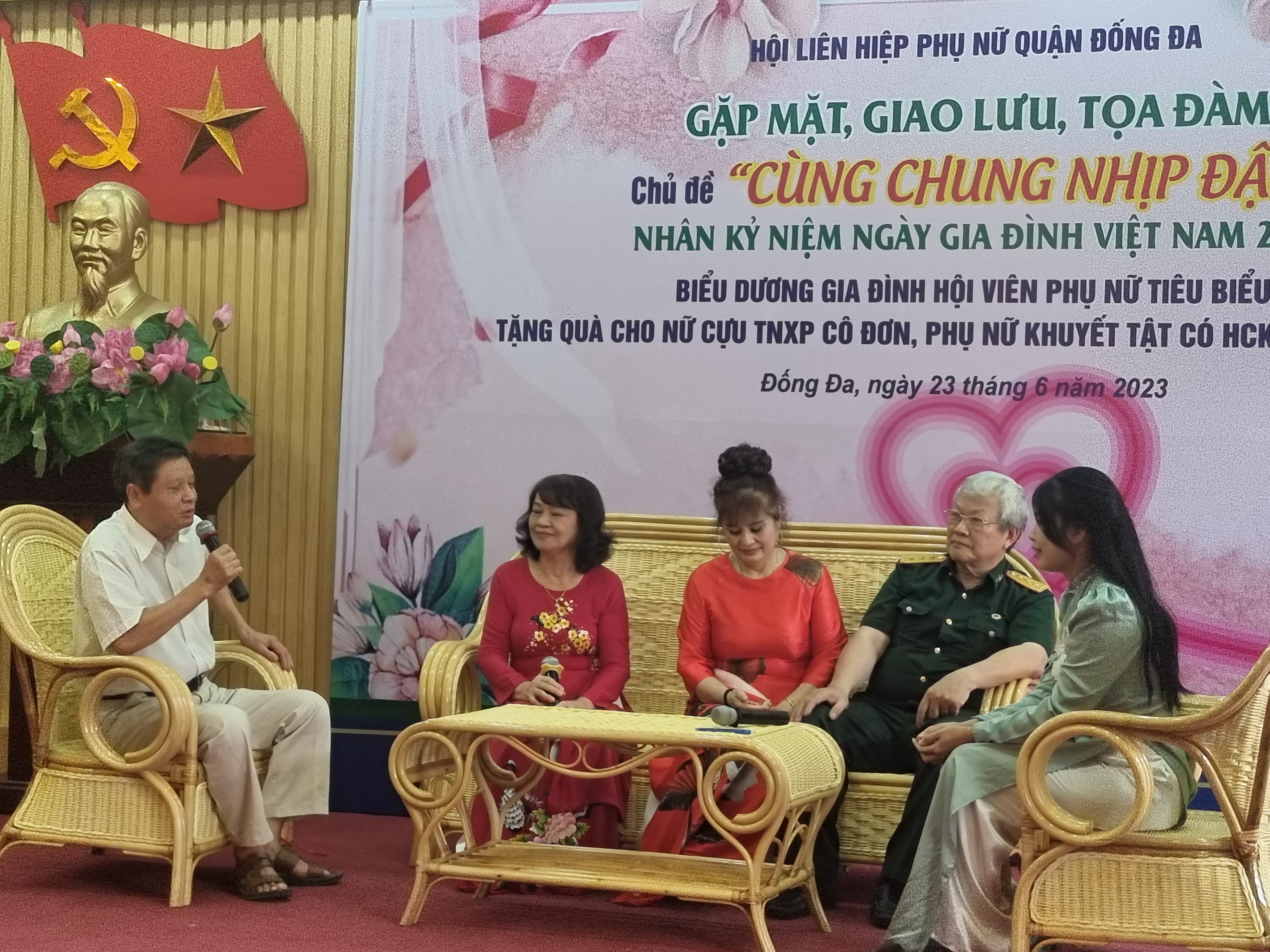 Quận Đống Đa: Gặp mặt giao lưu tọa đàm chủ đề “Cùng chung nhịp đập” - ảnh 2