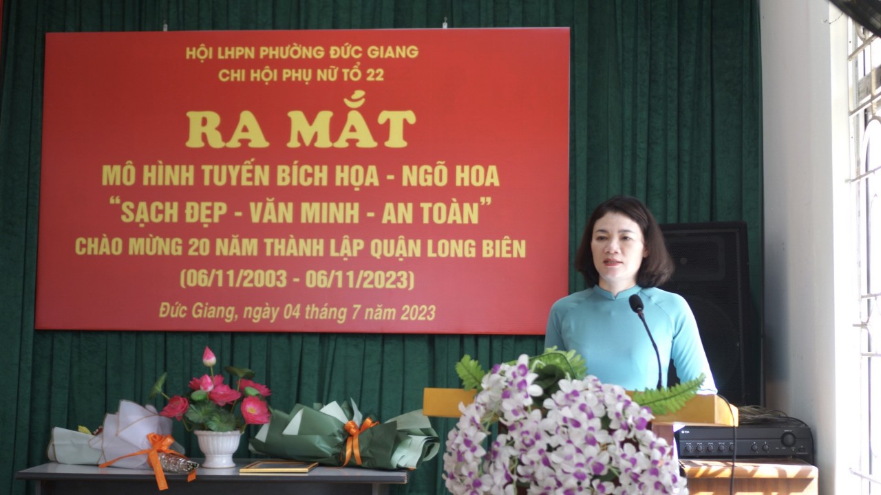 Long Biên: Ra mắt mô hình tuyến bích hoạ - ngõ hoa “Sạch đẹp - Văn minh - An toàn” - ảnh 2