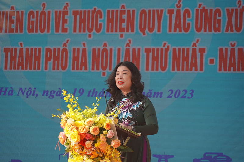 Chung khảo Hội thi “Tuyên truyền viên giỏi tuyên truyền quy tắc ứng xử nơi công cộng” năm 2023 - ảnh 6