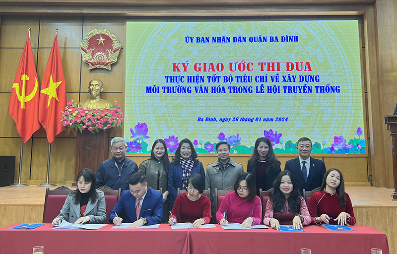 Quận Ba Đình thực hiện Bộ tiêu chí về xây dựng môi trường văn hóa trong lễ hội - ảnh 2