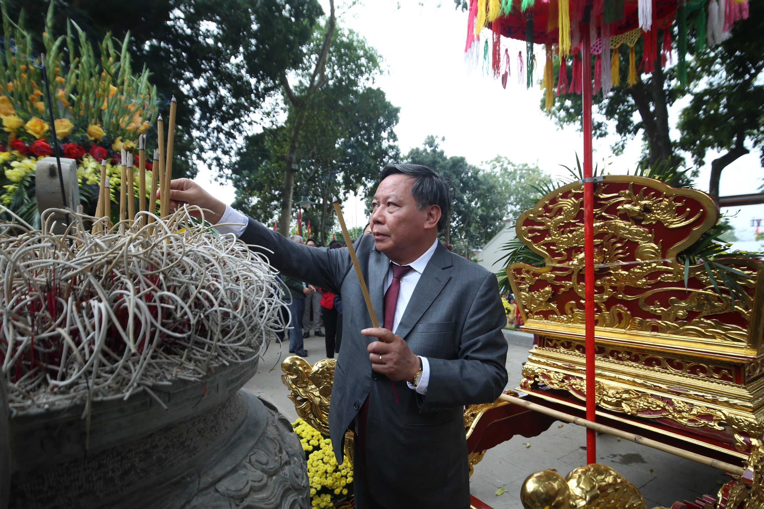 Khai mạc Lễ hội Tản Viên Sơn Thánh và năm du lịch huyện Ba Vì - ảnh 1