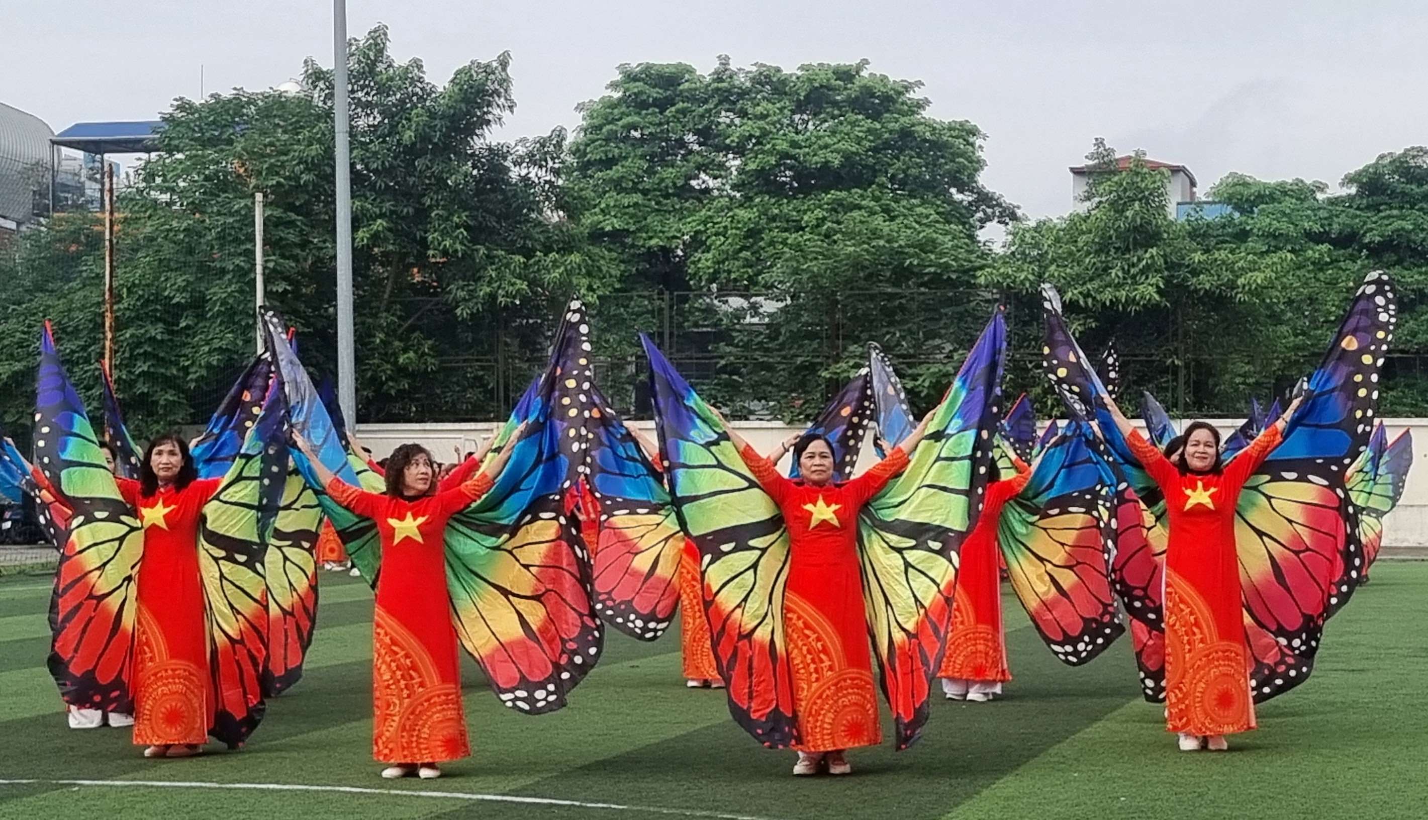 Liên hoan các đội dân vũ, khiêu vũ thể thao chào mừng kỷ niệm 70 năm ngày Giải phóng Thủ đô - ảnh 14