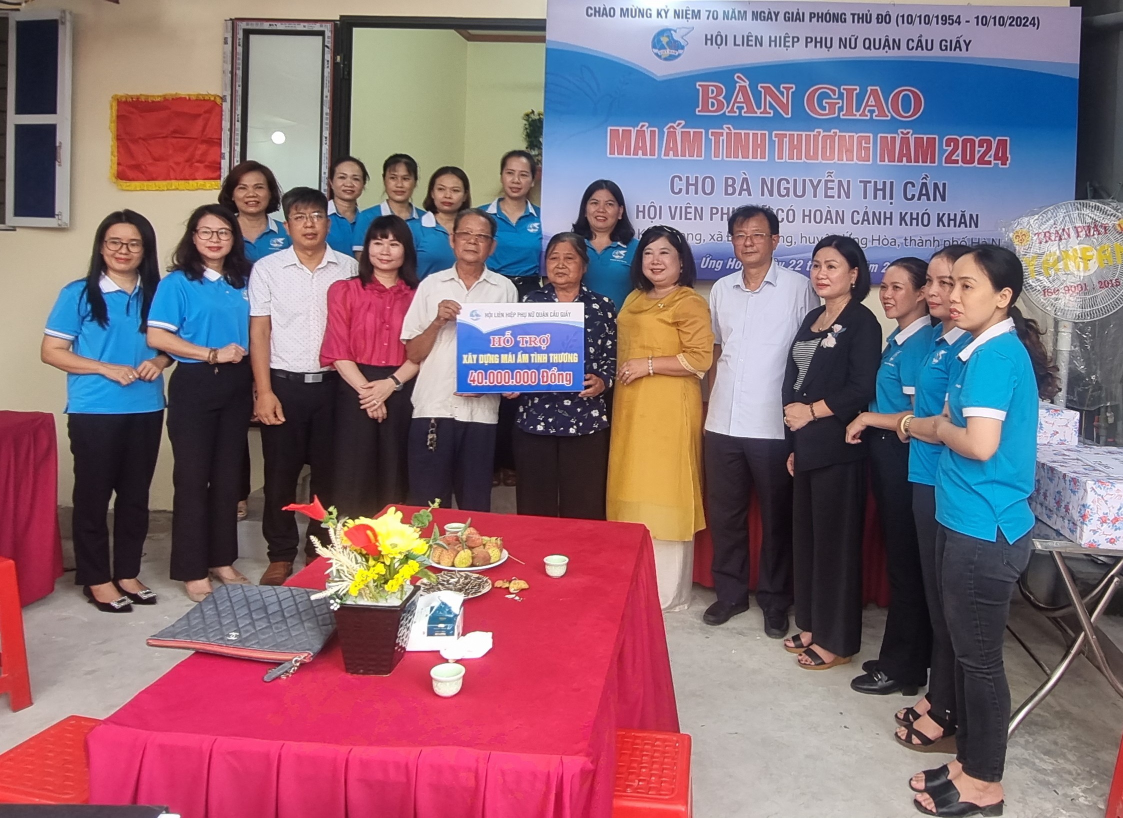 Hội LHPN quận Cầu Giấy Giấy bàn giao “Mái ấm tình thương“ - ảnh 2