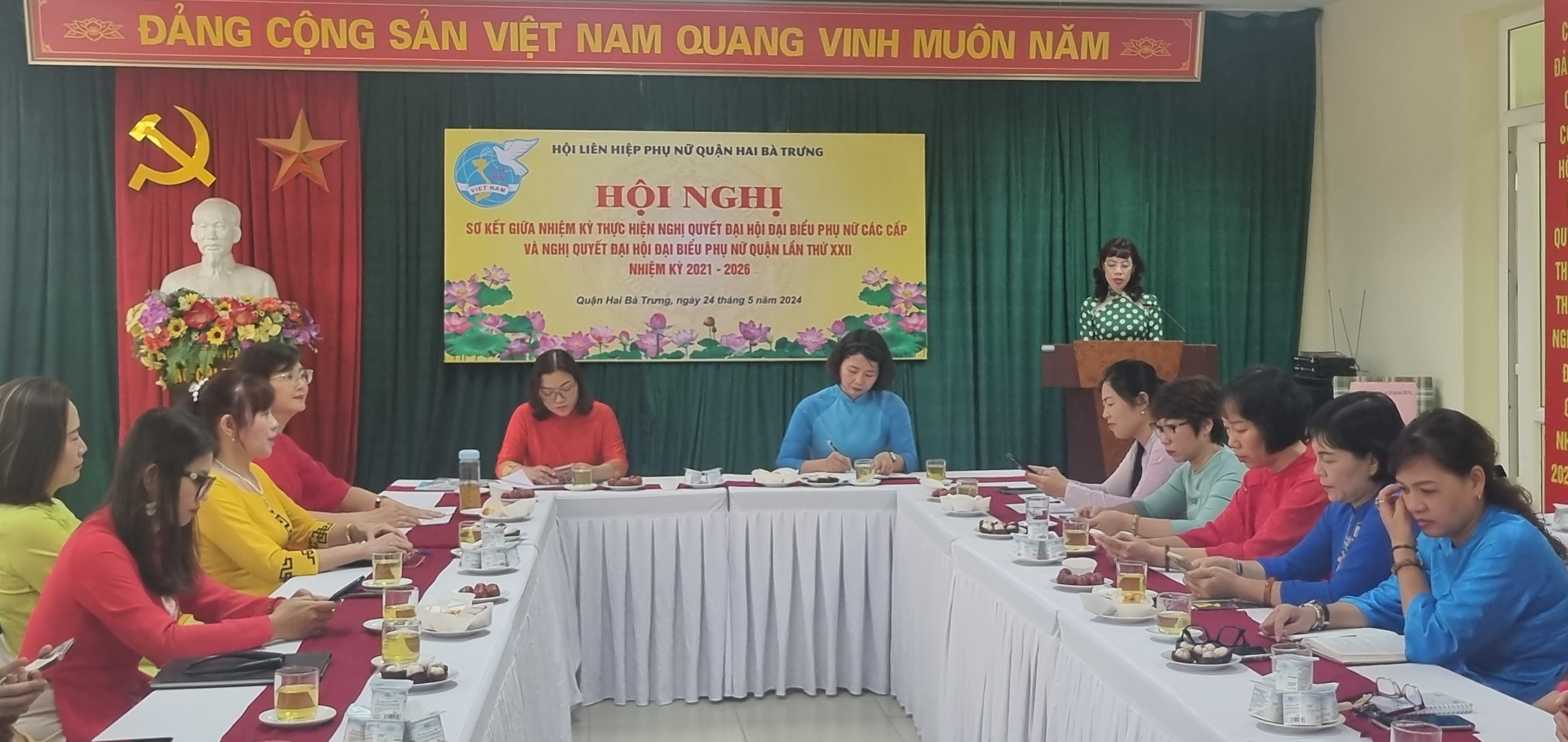 Hội LHPN Hà Bà Trưng: Quyết tâm hoàn thành và vượt chỉ tiêu Nghị quyết đại hội các cấp đề ra - ảnh 1