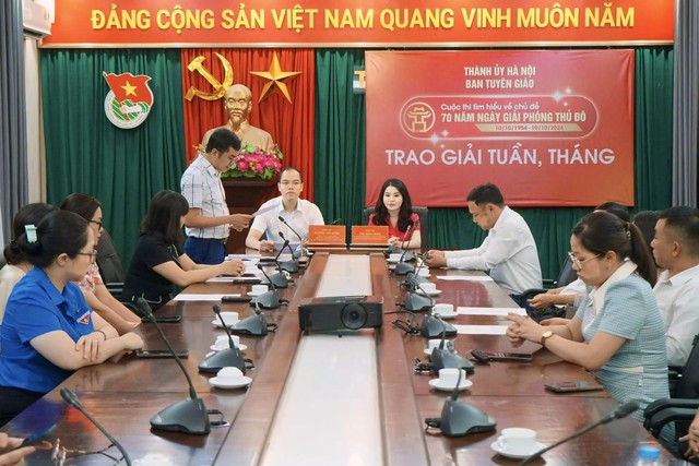 Trên 345 nghìn lượt tham gia giai đoạn 2 “Cuộc thi tìm hiểu về chủ đề 70 năm ngày Giải phóng Thủ đô“ - ảnh 2